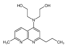 2-[2-hydroxyethyl-(7-methyl-2-propyl-1,8-naphthyridin-4-yl)amino]ethanol 91860-05-8