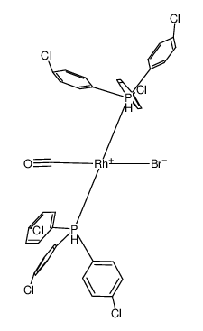 Rh(CO)(tri(p-chlorophenyl)phosphine)2Br