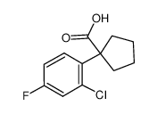 1-(2-chloro-4-fluorophenyl)cyclopentane-1-carboxylic acid 214263-01-1