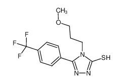 4-(3-methoxypropyl)-3-[4-(trifluoromethyl)phenyl]-1H-1,2,4-triazole-5-thione 261965-18-8