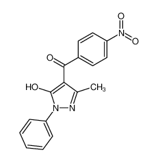 1-phenyl-3-methyl-4-(4-nitrobenzoyl)-5-hydroxypyrazole 37703-57-4