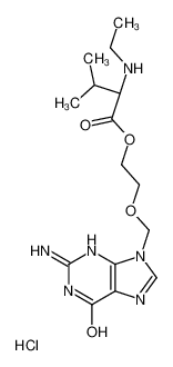 2-[(2-amino-6-oxo-3H-purin-9-yl)methoxy]ethyl (2S)-2-(ethylamino)-3-methylbutanoate,hydrochloride 1346617-49-9