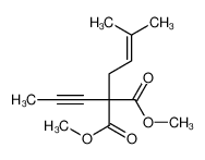 107473-14-3 dimethyl 2-(3-methylbut-2-enyl)-2-prop-1-ynylpropanedioate