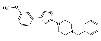 1-Benzyl-4-[4-(3-methoxyphenyl)-1,3-thiazol-2-yl]piperazine 606087-86-9