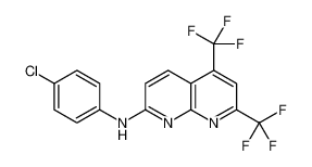 N-(4-Chlorophenyl)-5,7-bis(trifluoromethyl)-1,8-naphthyridin-2-am ine 241488-35-7