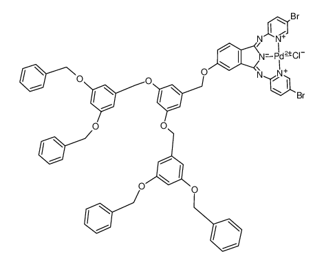 881010-17-9 structure, C67H52Br2ClN5O7Pd++