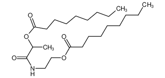 2-(2-nonanoyloxypropanoylamino)ethyl nonanoate 6288-30-8