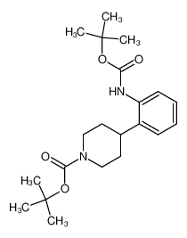 199105-02-7 spectrum, 4-(2-tert-Butoxycarbonylamino-phenyl)-piperidine-1-carboxylic acid tert-butyl ester