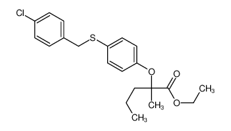 71547-93-8 2-[4-[(4-氯苯基)甲硫基]苯氧基]-2-甲基-戊酸乙酯