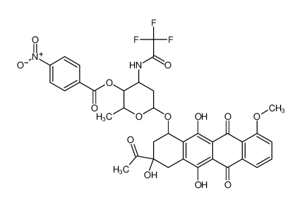 [6-[(3-acetyl-3,5,12-trihydroxy-10-methoxy-6,11-dioxo-2,4-dihydro-1H-tetracen-1-yl)oxy]-2-methyl-4-[(2,2,2-trifluoroacetyl)amino]oxan-3-yl] 4-nitrobenzoate 76793-42-5