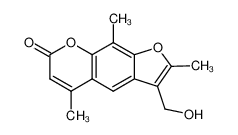 3-(HYDROXYMETHYL)-2,5,9-TRIMETHYL-7H-FURO[3,2-G][1]BENZOPYRAN-7-ONE 62442-59-5