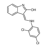 (3Z)-3-[(2,4-dichloroanilino)methylidene]-1H-indol-2-one 5691-46-3