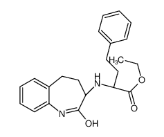 ethyl (2R)-2-[[(3S)-2-oxo-1,3,4,5-tetrahydro-1-benzazepin-3-yl]amino]-4-phenylbutanoate 86499-39-0