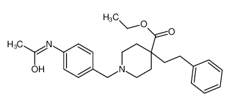 Ethyl 1-(4-acetamidobenzyl)-4-(2-phenylethyl)-4-piperidinecarboxy late 1069498-96-9