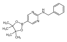 2-Benzylaminopyrimidine-5-boronic acid, pinacol ester 1218789-30-0