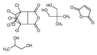 4,7-Methanoisobenzofuran-1,3-dione, 4,5,6,7,8,8-hexachloro-3a,4,7,7a-tetrahydro-, polymer with 2,2-dimethyl-1,3-propanediol, 2,5-furandione and 1,2-propanediol 59326-15-7