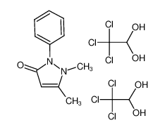 480-30-8 1,5-dimethyl-2-phenylpyrazol-3-one;2,2,2-trichloroethane-1,1-diol （1：2）