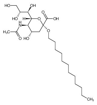 74545-38-3 (dodecyl 5-acetamido-3,5-dideoxy-D-glycero-α-D-galacto-2-nonulopyranosid)onic acid