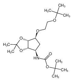 1444301-56-7 tert-butyl ((3aS,4R,6S,6aR)-6-(2-(tert-butoxy)ethoxy)-2,2-dimethyltetrahydro-3aH-cyclopenta[d][1,3]dioxol-4-yl)carbamate