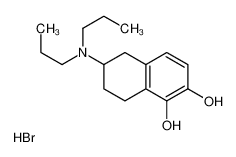 6-(Dipropylamino)-5,6,7,8-tetrahydro-1,2-naphthalenediol hydrobro mide (1:1) 62421-54-9