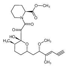 164592-74-9 (S)-methyl 1-(2-((2R,3R,6S)-2-hydroxy-6-((S,E)-2-methoxy-3-methylhex-3-en-5-yn-1-yl)-3-methyltetrahydro-2H-pyran-2-yl)-2-oxoacetyl)piperidine-2-carboxylate