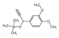 95392-01-1 spectrum, 2-(3,4-dimethoxyphenyl)-2-((trimethylsilyl)oxy)acetonitrile