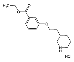 Ethyl 3-[2-(3-piperidinyl)ethoxy]benzoate hydrochloride 1219980-78-5