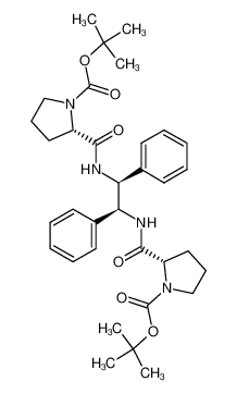 1022161-76-7 tert-butyl (S)-2-({(1S,2S)-2-[(S)-1-(tert-butoxycarbonyl)pyrrolidine-5-carboxamido]-1,2-diphenylethyl}carbamoyl)pyrrolidine-1-carboxylate