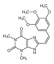 1,3-dimethyl-8-[(E)-2-(3,4,5-trimethoxyphenyl)ethenyl]-7H-purine-2,6-dione