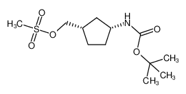 (1S,3R)-(3-((tert-butoxycarbonyl)amino)cyclopentyl)methylmethanesulfonate