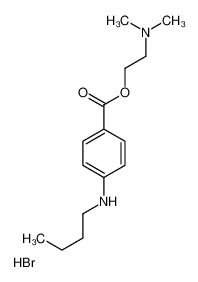 2-[4-(butylamino)benzoyl]oxyethyl-dimethylazanium,bromide 100311-22-6