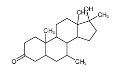 (8R,9S,10S,13S,14S)-17-hydroxy-7,10,13,17-tetramethyl-2,4,5,6,7,8,9,11,12,14,15,16-dodecahydro-1H-cyclopenta[a]phenanthren-3-one 51067-45-9