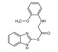 S-(1H-benzimidazol-2-yl) 2-(2-methoxyanilino)ethanethioate 83408-81-5