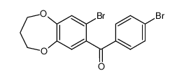 (7-bromo-3,4-dihydro-2H-1,5-benzodioxepin-8-yl)-(4-bromophenyl)methanone 175136-37-5