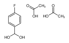 64002-52-4 acetic acid,(4-fluorophenyl)methanediol