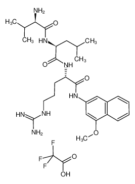 D-VALINE-LEUCINE-ARGININE-4-METHOXY-2-NAPHTHYLAMINE, TRIFLUOROACETATE SALT 201982-93-6