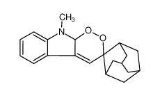 72228-50-3 9'-methyl-9',9a'-dihydrospiro[adamantane-2,3'-[1,2]dioxino[3,4-b]indole]