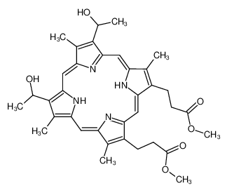 Hematoporphyrin IX dimethyl ester,Dimethyl-8,13-bis(1-hydroxyethyl)-3,7,12,17-tetramethyl-21H,23H-porphine-2,18-dipropionate