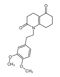 1-[2-(3,4-dimethoxyphenyl)ethyl]-4,6,7,8-tetrahydro-3H-quinoline-2,5-dione 2349-40-8