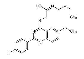 606132-97-2 structure, C22H24FN3OS