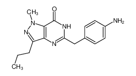 5-[(4-氨基苯基)甲基]-1,4-二氢-1-甲基-3-丙基-7h-吡唑并[3,4-d]嘧啶-7-酮