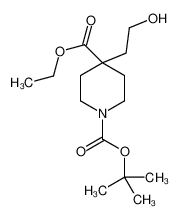 4-(2-羟基乙基)-1,4-哌啶二羧酸 1-(1,1-二甲基乙基) 4-乙酯