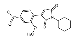 1-cyclohexyl-3-(2-methoxy-4-nitro-phenyl)-pyrrole-2,5-dione 16213-27-7