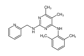 N4-(2,6-dimethylphenyl)-5,6-dimethyl-N2-(pyridin-2-ylmethyl)pyrimidine-2,4-diamine 1450809-60-5