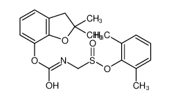 (2,2-dimethyl-3H-1-benzofuran-7-yl) N-[(2,6-dimethylphenyl)sulfinylmethyl]carbamate 77248-44-3