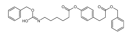 [4-(3-oxo-3-phenylmethoxypropyl)phenyl] 6-(phenylmethoxycarbonylamino)hexanoate 83592-08-9