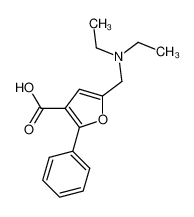 5-DIETHYLAMINOMETHYL-2-PHENYL-FURAN-3-CARBOXYLIC ACID 435341-94-9