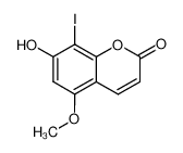 74794-29-9 spectrum, 7-hydroxy-8-iodo-5-methoxychromene-2-one