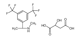 N-甲基-R-α-甲基-[3，5-二（三氟甲基）]苄胺·L-苹果酸盐