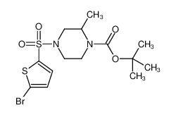 4-((5-溴噻吩-2-基)磺酰基)-2-甲基哌嗪-1-羧酸叔丁酯